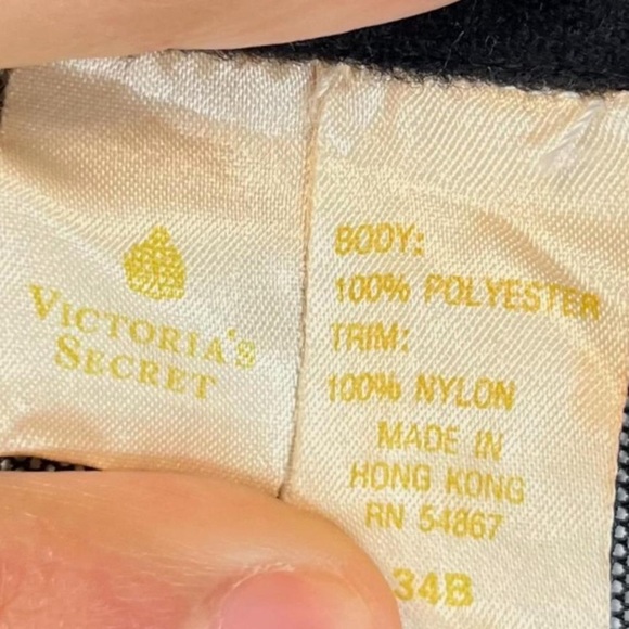 Vintage 80s Victoria’s Secret Gold Label Black Lace Corset – 34B - Picture 3 of 4